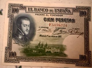 Lote 24 Billetes 100 y 50 Pts (1925-1928)