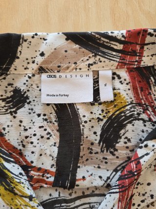 Camisa ASOS Estampado Abstracto Talla XL