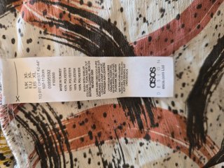 Camisa ASOS Estampado Abstracto Talla XL