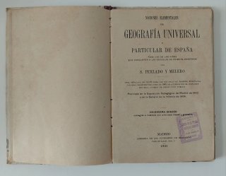 Libro Geografía Universal antiguo 1921 con 4 mapas