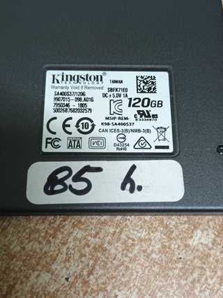 Disco SSD de 120GB 2.5, con informe