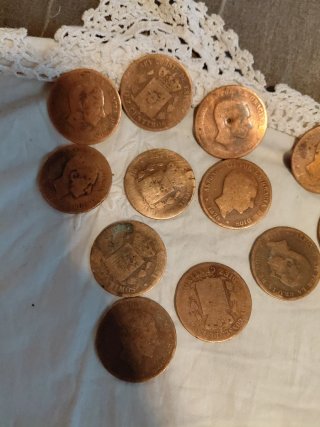 Monedas 10 céntimos 1878