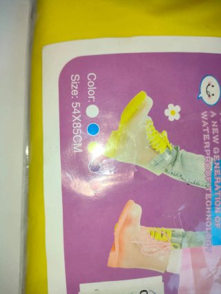 Impermeable infantil Qiujin Talla Única, amarillo