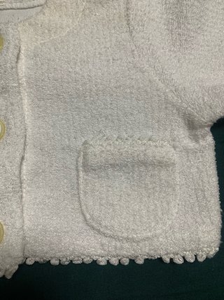 Lote 2 chaquetitas bebé blancas