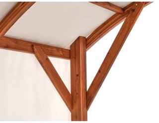 Gazebo Scopello beige e marrone
