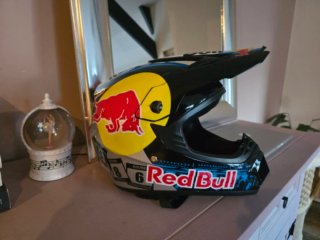 Casco Motocross Red Bull + Gafas Nuevo