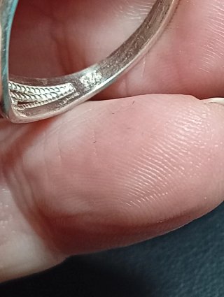 Anillo Plata Ley granate