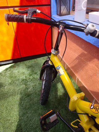 Bicicleta Plegable Amarilla