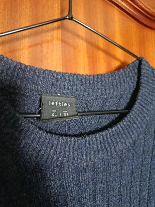 Vestido de Lefties rayas azul y celeste.