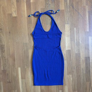 Vestido azul halter