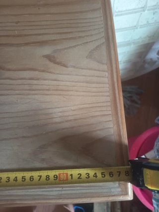 Cómoda rústica de madera