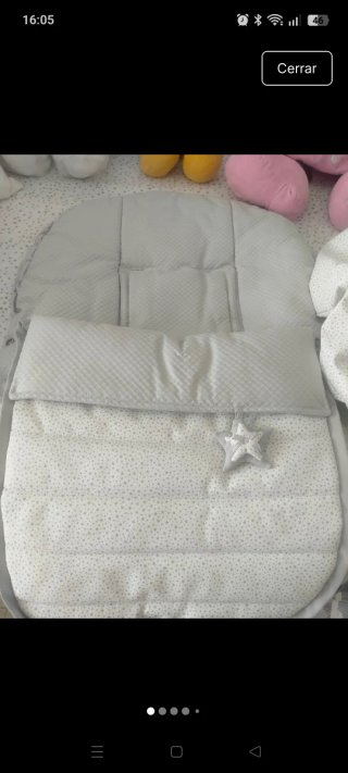 Saco Maxicosi Universal Estrellas Gris