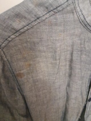 Camicia Inextenso Uomo Cotone Grigiataglia regular