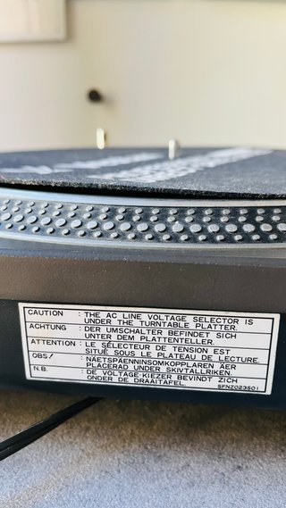 Tocadiscos Technics SL-1210 MK2-A Negro