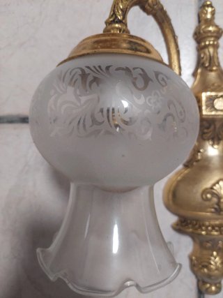 Apliques Vintage 2 Luces Dorado/Bronce