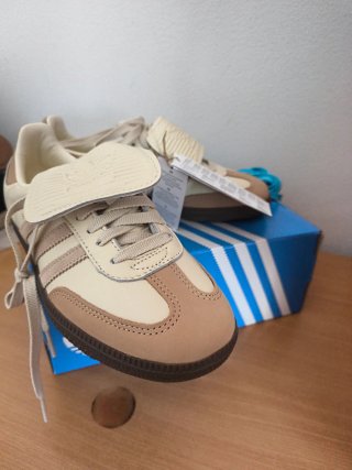 Adidas Samba Mujer Talla 39 Beige/Marrón