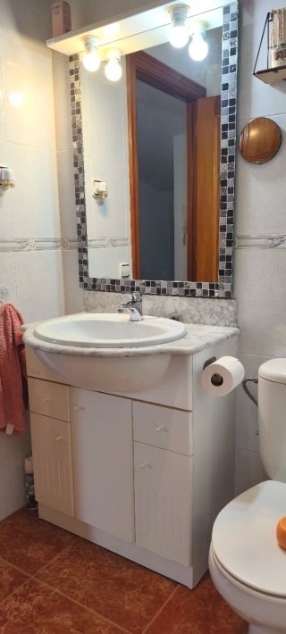 Mueble de baño madera blanco