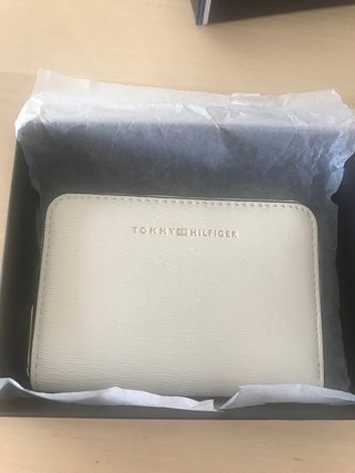 Cartera Tarjetero Tommy Hilfiger Blanca