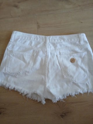 Shorts Roberta Biagi bianchi strappati