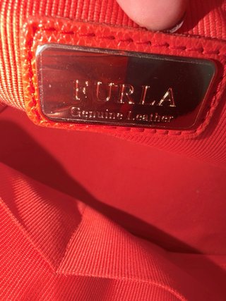 Bolso Furla Metropolis Grande en rojo anaranjado