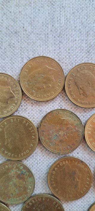 Lote 25 monedas 1 peseta España 1982