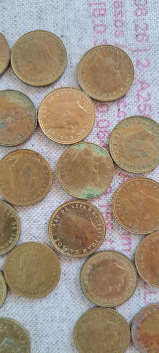 Lote 25 monedas 1 peseta España 1982