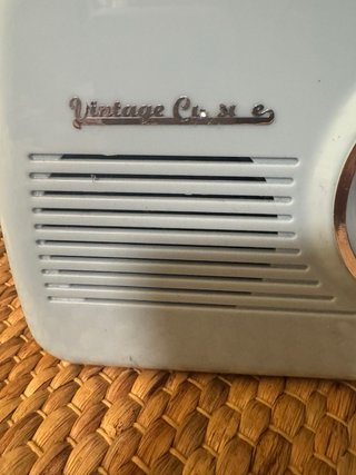 Radio Vintage Azul y Marrón