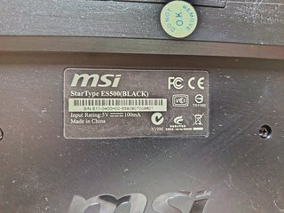 Tastiera MSI StarType E5500