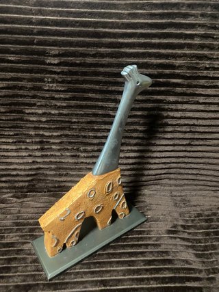 Figura Jirafa Decorativa Metal