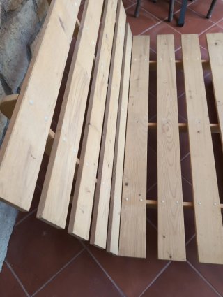 Estructura sillón exterior madera 140x86x192