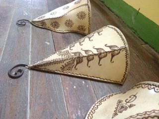 Lámparas árabes de piel (Set de 4)