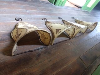 Lámparas árabes de piel (Set de 4)