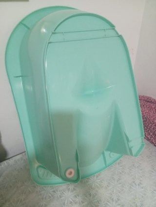 Bañera para bebé color verde menta