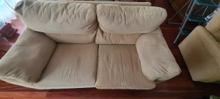 Salón, comedor y lámpara.