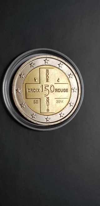 2€ Belgio 2014 Croce Rossa