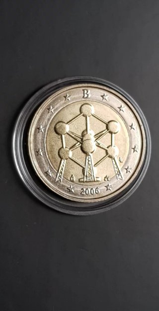 2€ Belgio 2006 Atomo