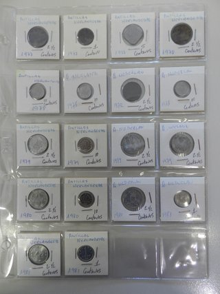 Lote monedas Antillas Neerlandesas 1970-1976