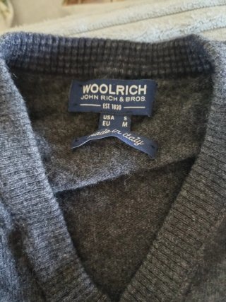 Maglione Woolrich Uomo Grigio Taglia M