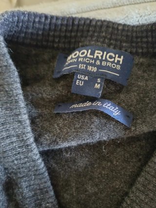 Maglione Woolrich Uomo Grigio Taglia M