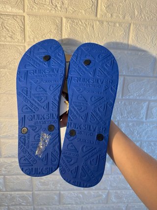 Chanclas Quiksilver Azul y Negro
