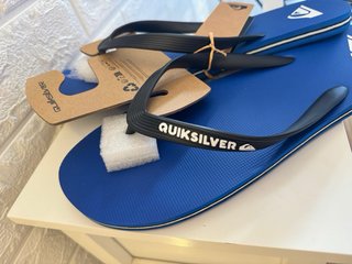 Chanclas Quiksilver Azul y Negro