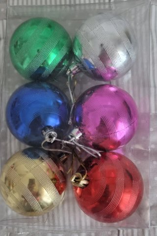 Bolas de Navidad Decorativas Set 6 Unidades