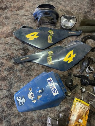 Derbi Senda R Enduro Moto Azul/Amarillo