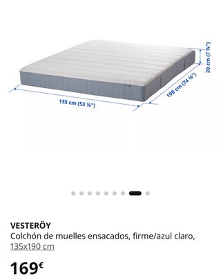 Colchón Vesteröy IKEA 135x190 cm