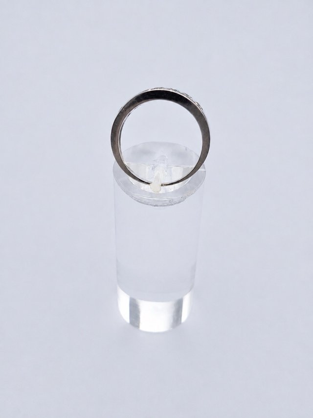Anillo Oro Blanco 18k Circonitas