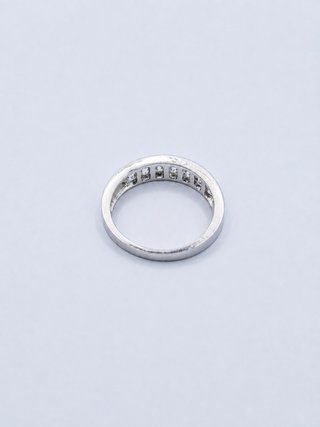 Anillo Oro Blanco 18k Circonitas