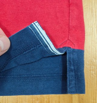 Polo GANT rayas azul y rojo Talla XL