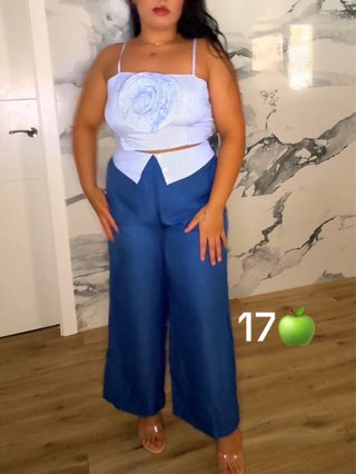 Conjunto pantalón ancho y top