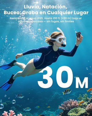 SIN ABRIR Cámara Deportiva 4K WiFi 1200mAh