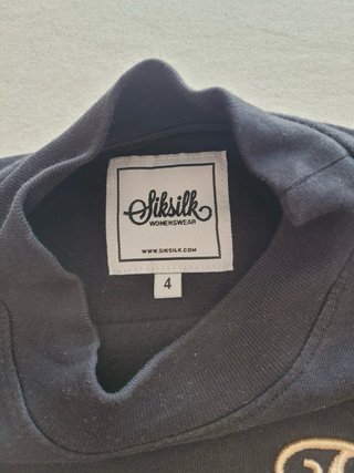 Camiseta SikSilk Crop Negra